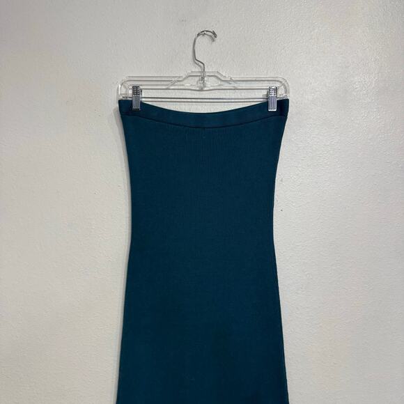 Future Collective Teal Side Column Slip Convertible Maxi Skirt Dress Sz M - Picture 10 of 14